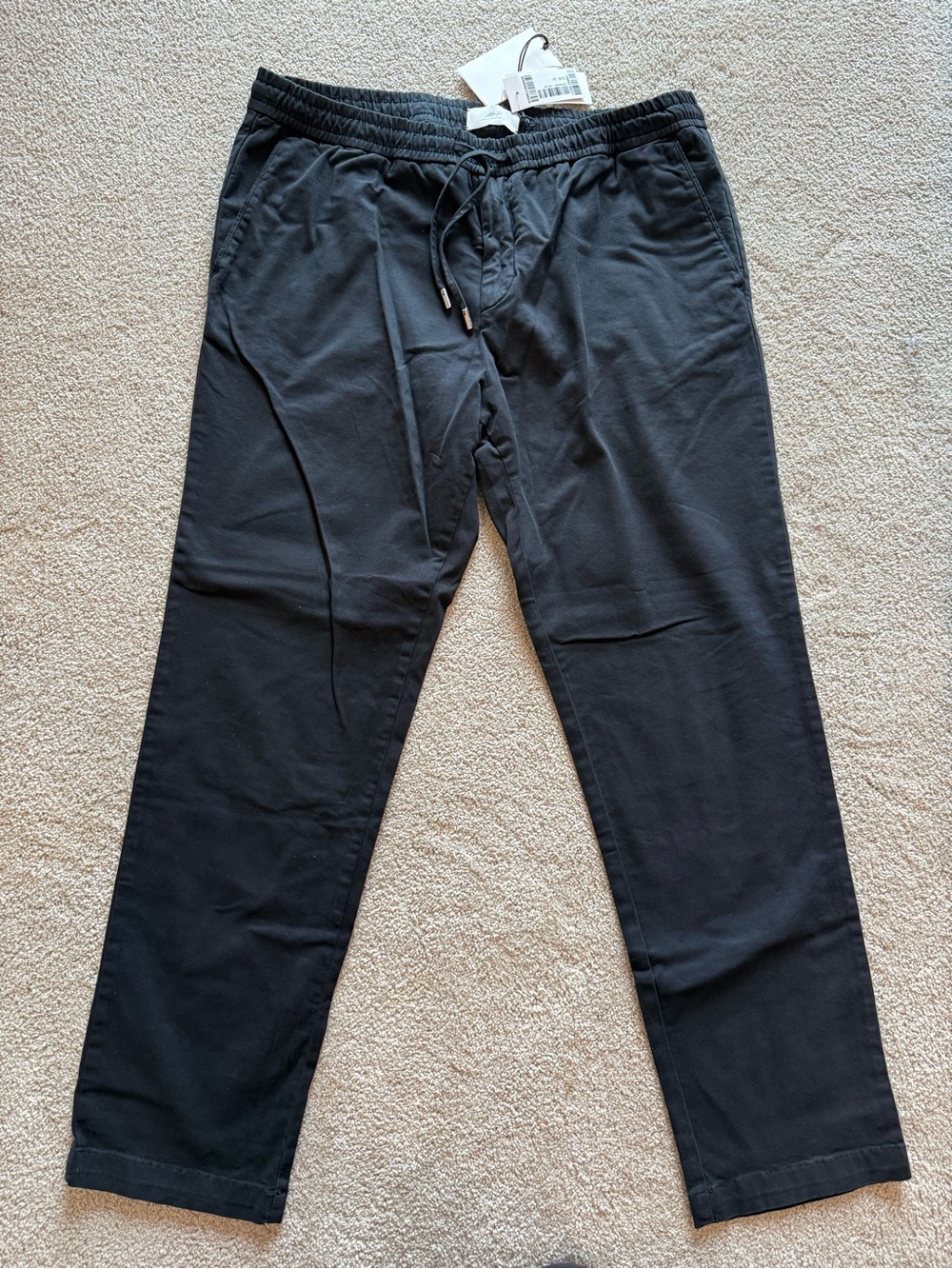 Men's Black Drawstring Joggers - Modern Everyday Comfort